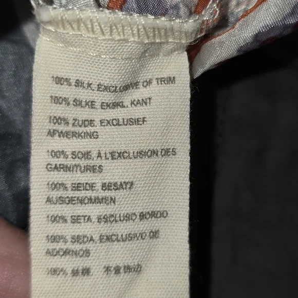 🤩Host Pick❤️Johnny Was 100% Silk Oversized Bohemian-Style Blouse Women's Sz XL - Picture 7 of 9